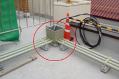 ダクターベース、配管用ブロック